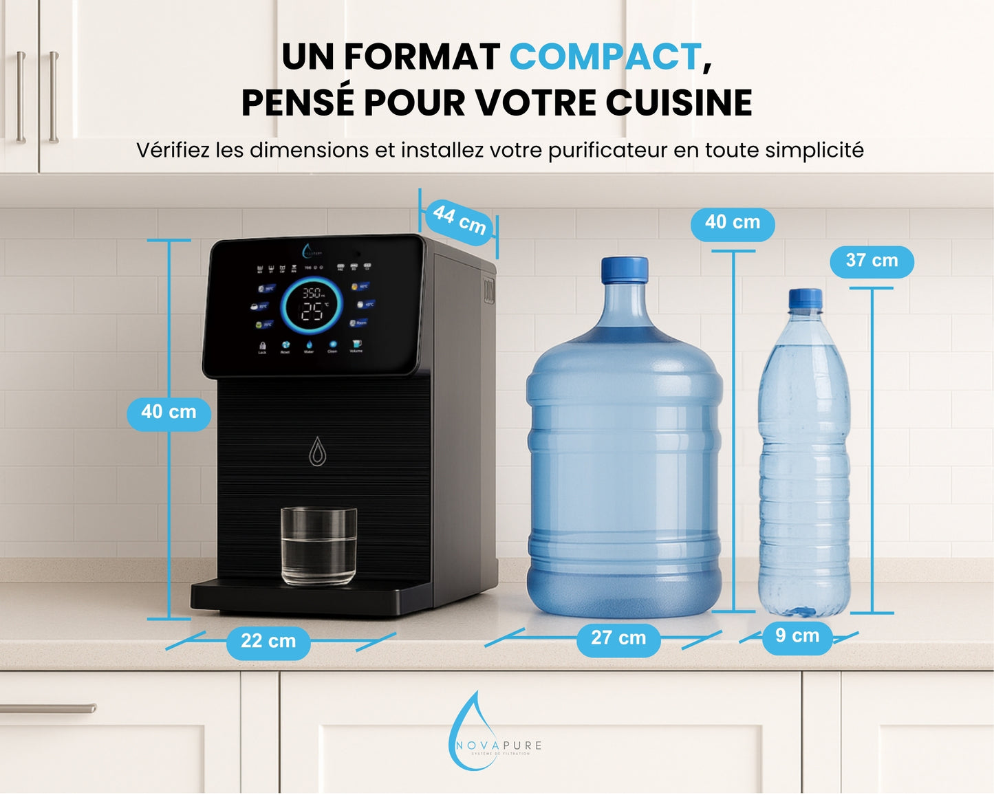 Pureflow 5S-UV – Distributeur d'Eau Pure Multi-Fonction