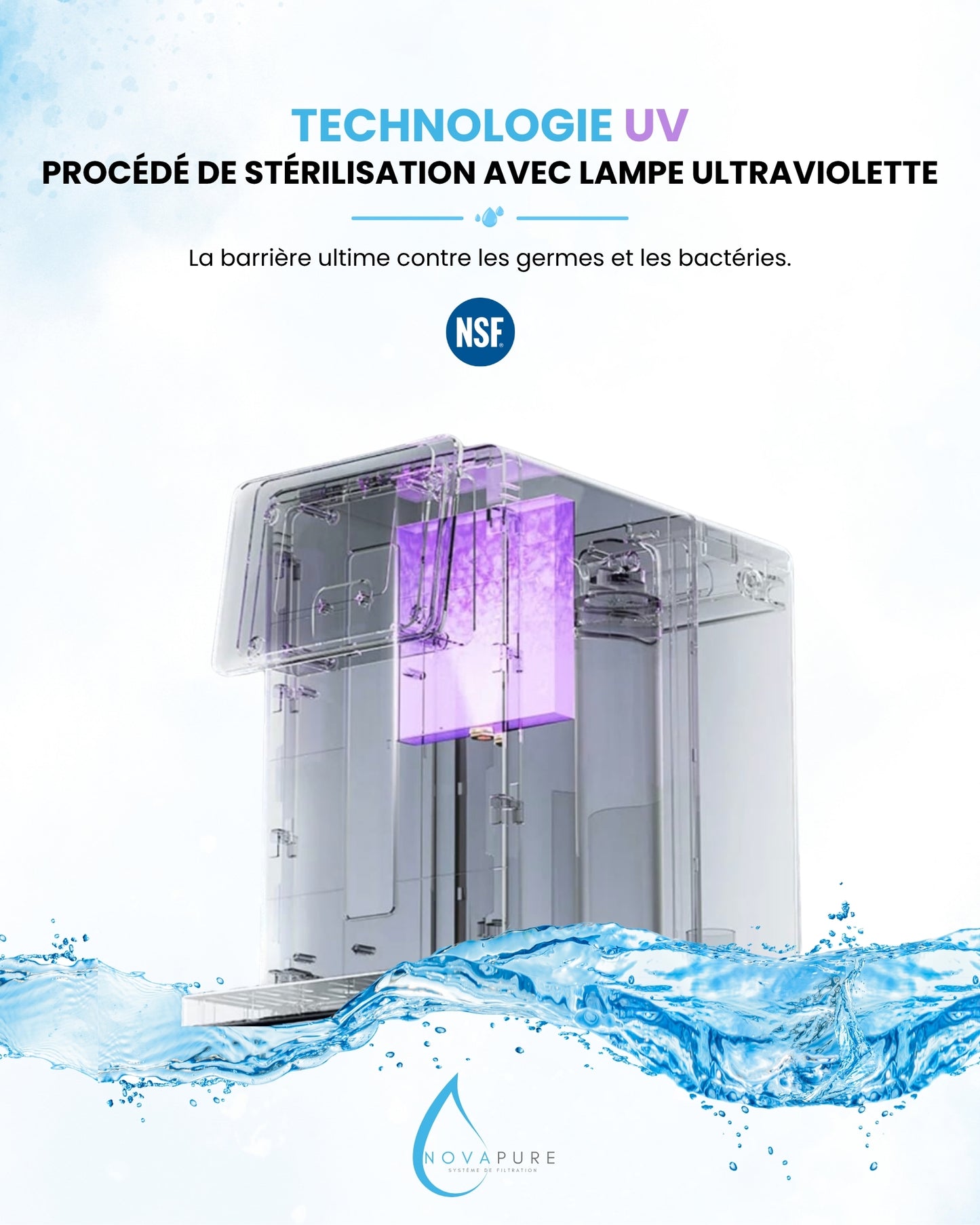 Pureflow 5S-UV – Distributeur d'Eau Pure Multi-Fonction