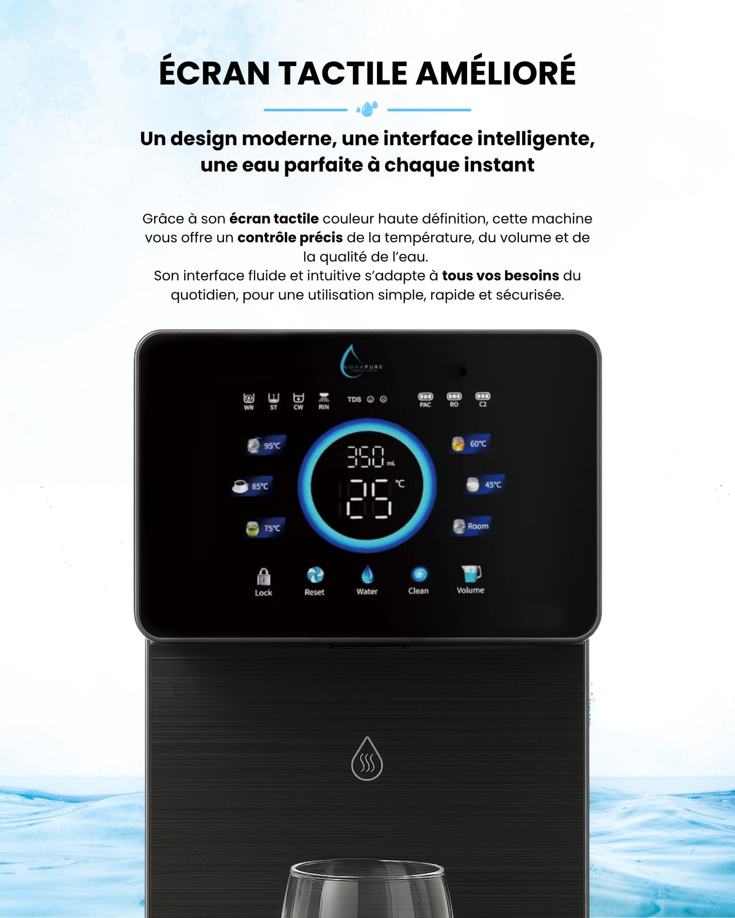 Pureflow 5S-UV – Distributeur d'Eau Pure Multi-Fonction